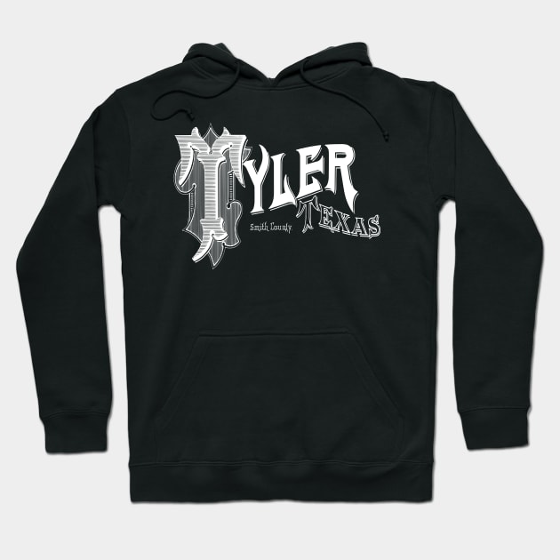 Vintage Tyler, TX Hoodie by DonDota